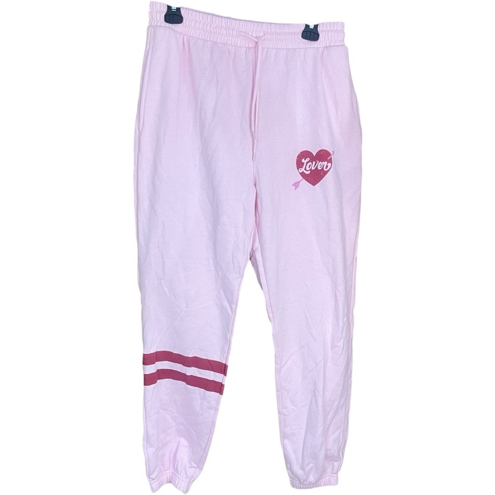 Vinyl Icons Lover Fleece Sweatpants Pink